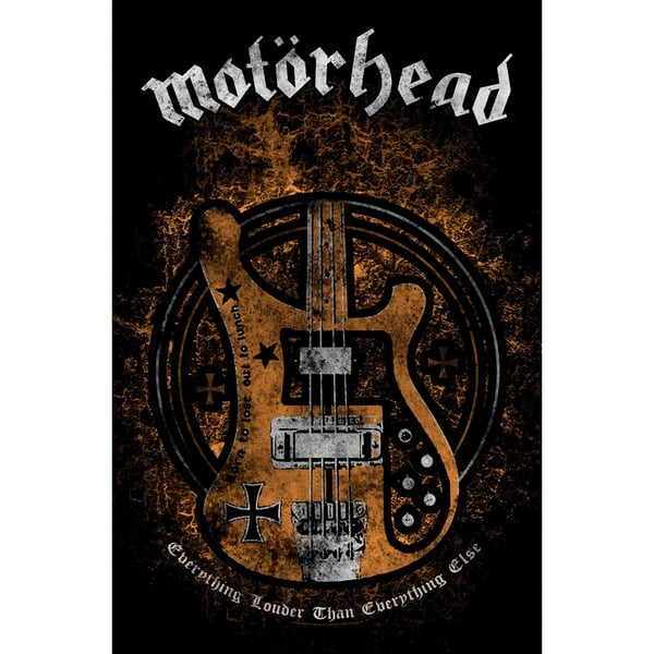 Motorhead Lemmy´s Bass Polyester Poster