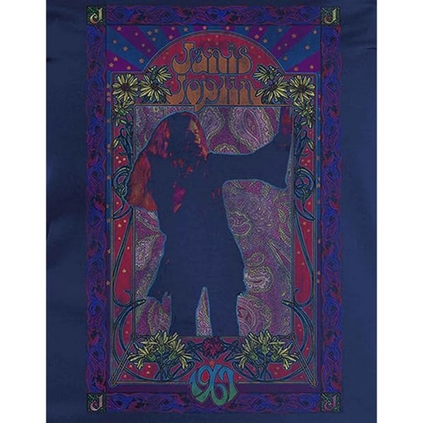 Janis Joplin Womens/Ladies Paisley Cotton T-Shirt