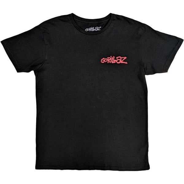 Gorillaz Unisex Adult Cult Of Gorillaz Back Print Cotton T-Shirt