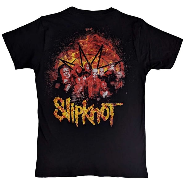 Slipknot Unisex Adult The End, So Far Flames Logo Cotton T-Shirt
