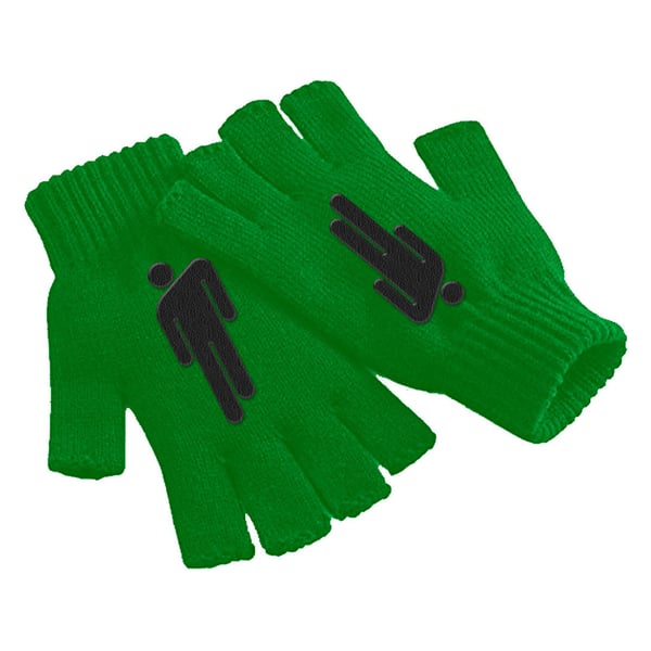 Billie Eilish Unisex Adult Blohsh Logo Beanie & Gloves Set