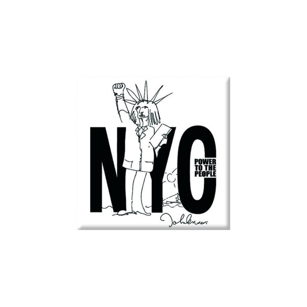 John Lennon NYC Power To The People Kylskåpsmagnet John Lennon NYC Power To The People Kylskåpsmagnet