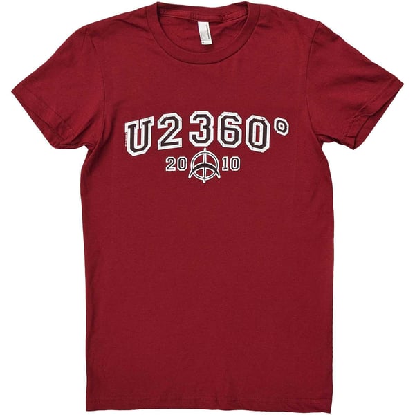 U2 Womens/Ladies 360 Degree Tour 2010 Logo T-Shirt