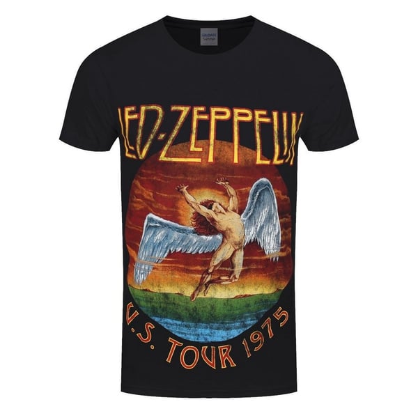 Led Zeppelin Unisex Adult USA Tour ´75 T-Shirt