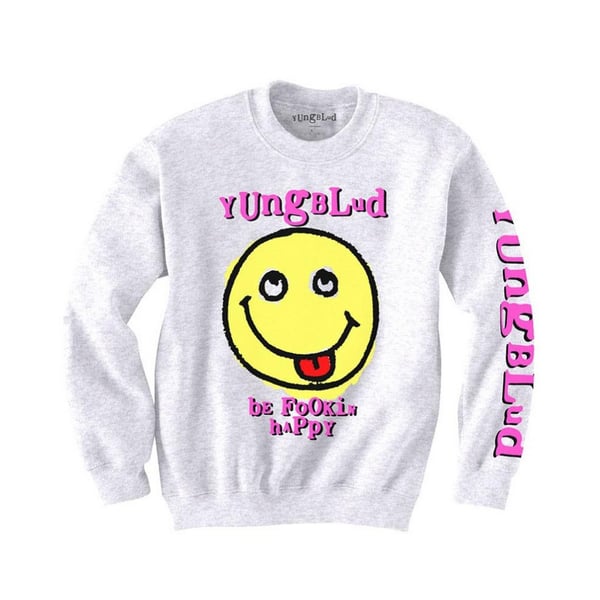 Yungblud Unisex aikuisten Raver Smile -collegepaita Yungblud Unisex aikuisten Raver Smile -collegepaita
