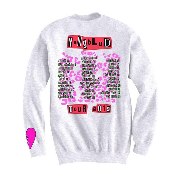 Yungblud Unisex Adult Tour Back & Sleeve Print Sweatshirt