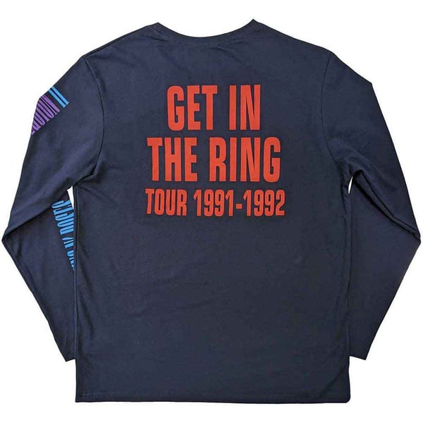 Guns N Roses Unisex Adult Get In The Ring Tour 1991-1992 Long-Sleeved T-Shirt