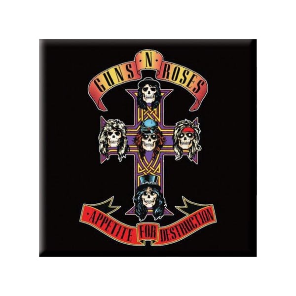 Guns N Roses Appetite For Destruction Kylskåpsmagnet Guns N Roses Appetite For Destruction Kylskåpsmagnet