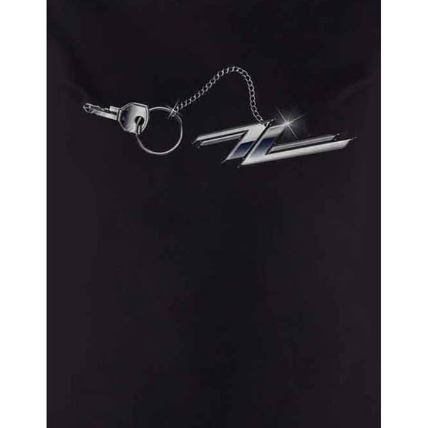 ZZ Top Womens/Ladies Hot Rod Keychain Cotton T-Shirt