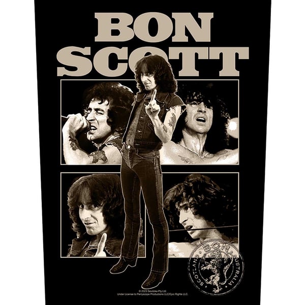 Bon Scott Sew-On Collage Patch