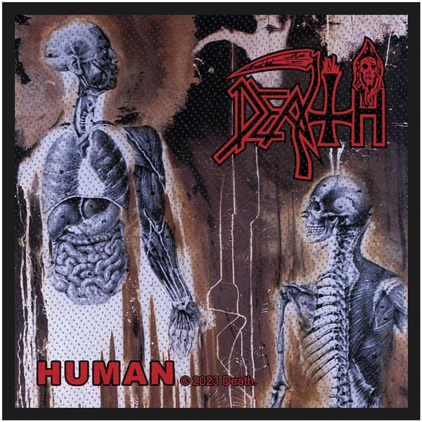 Death Human Sew-On Woven Patch