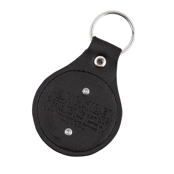 Iron Maiden Final Frontier Icon Leather Keyring