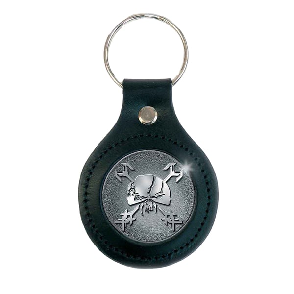 Iron Maiden Final Frontier Icon Leather Keyring