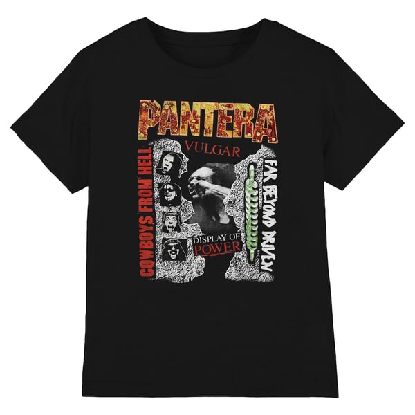 Pantera Womens/Ladies 3 Albums Cotton T-Shirt Pantera Womens/Ladies 3 Albums Cotton T-Shirt