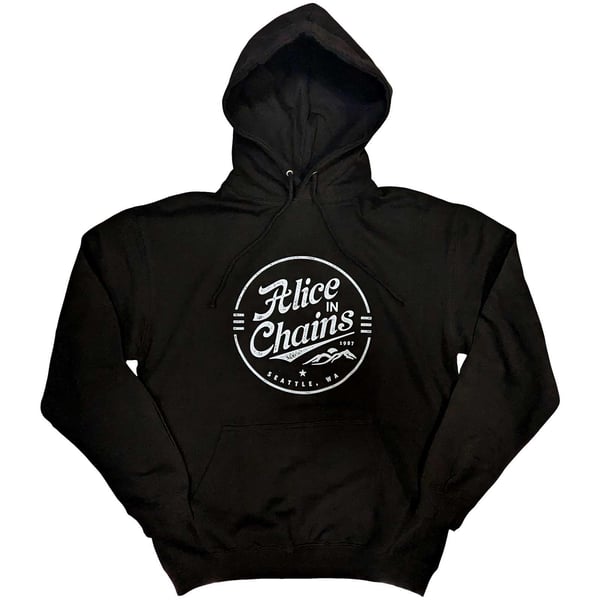 Alice In Chains Unisex Aikuisten Ympyräembleemi Huppari Alice In Chains Unisex Aikuisten Ympyräembleemi Huppari