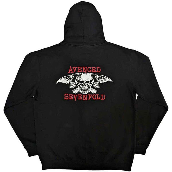 Avenged Sevenfold Unisex Adult Dead Head Back Print Full Zip Hoodie