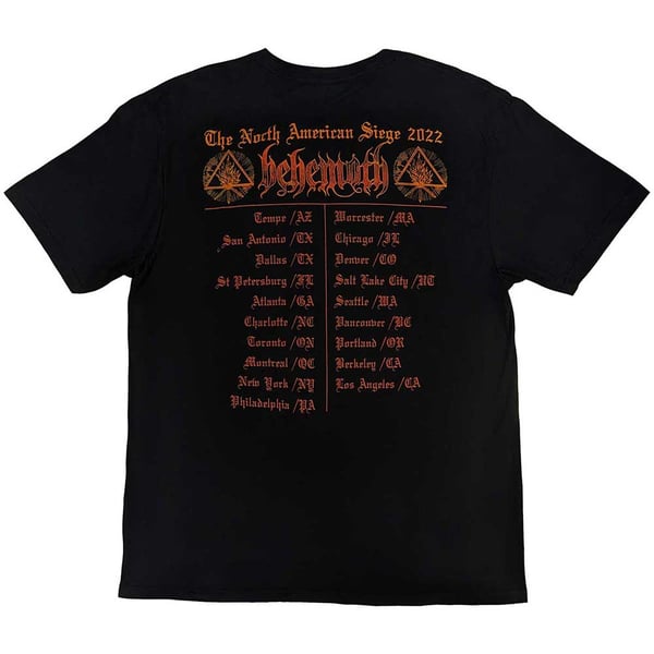 Behemoth Unisex Adult North American Tour 22 Puppet Master Back Print T-Shirt