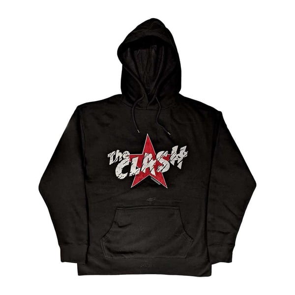 The Clash Unisex aikuisten tähtilogolla varustettu huppari The Clash Unisex aikuisten tähtilogolla varustettu huppari