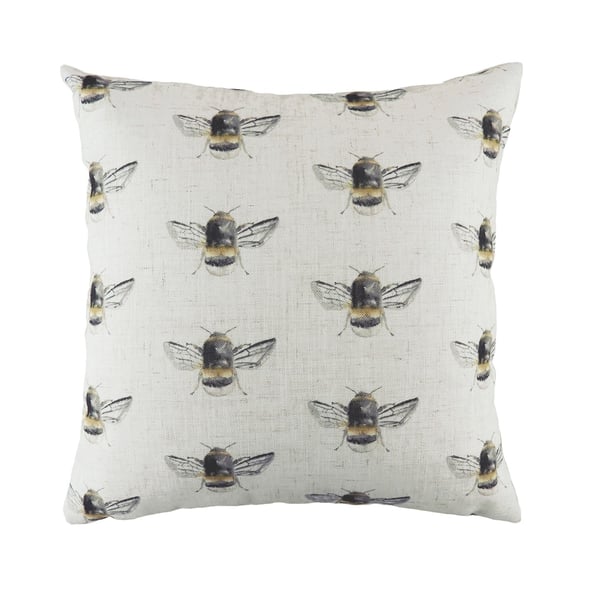 Evans Lichfield Bee Happy Repeat Print Cushion Cover