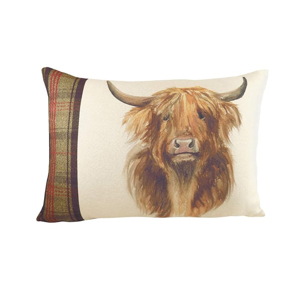 Evans Lichfield Hunter Highland Cow Cushion Cover