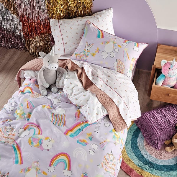 Linen House Childrens/Kids Unicorniverse Duvet Cover Set