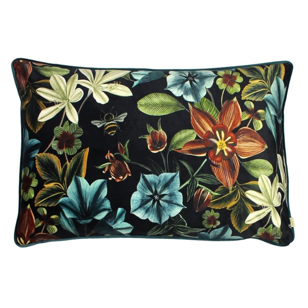 Evans Lichfield Midnight Garden Aquilegia Cushion Cover