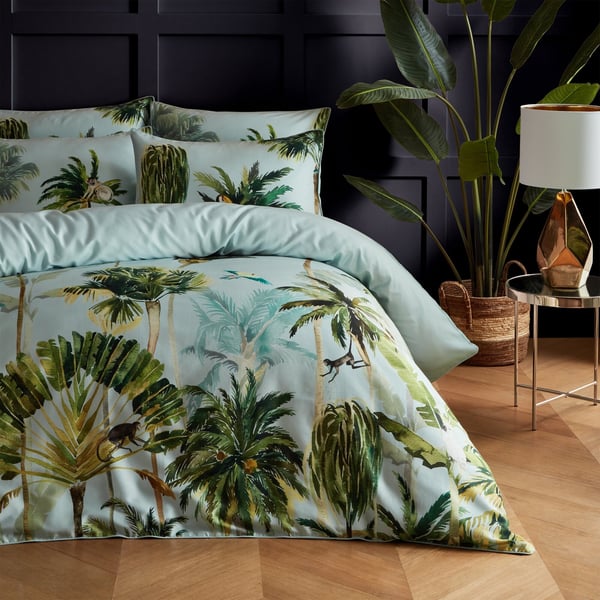Paoletti Forsteriana Palm Tree Duvet Cover Set