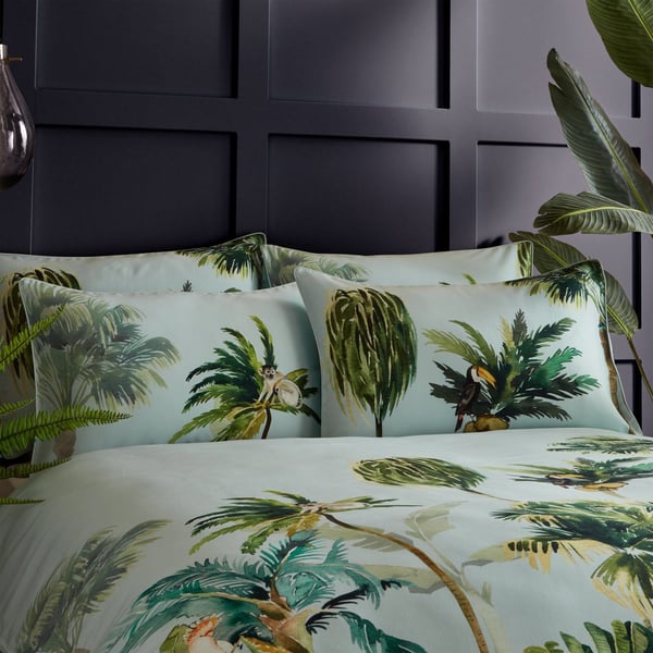 Paoletti Forsteriana Palm Tree Duvet Cover Set