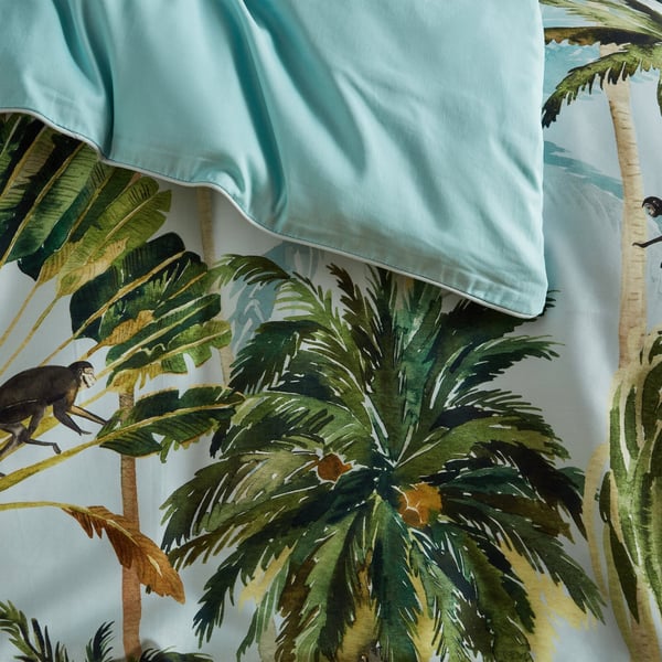 Paoletti Forsteriana Palm Tree Duvet Cover Set