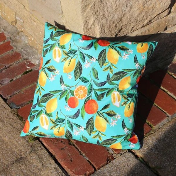 Evans Lichfield Orange Blossom Square udendørs pudebetræk