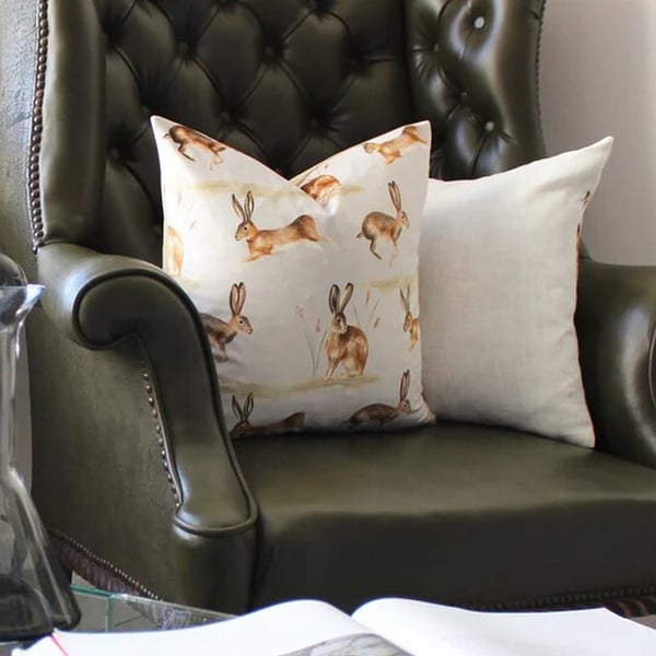 Evans Lichfield Country Hare Cushion Cover