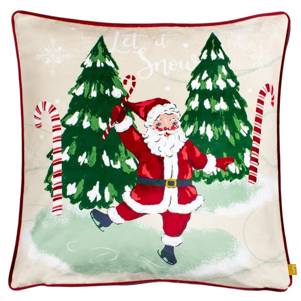 Furn Let It Snow Joulupukki joulutyynynpäällinen