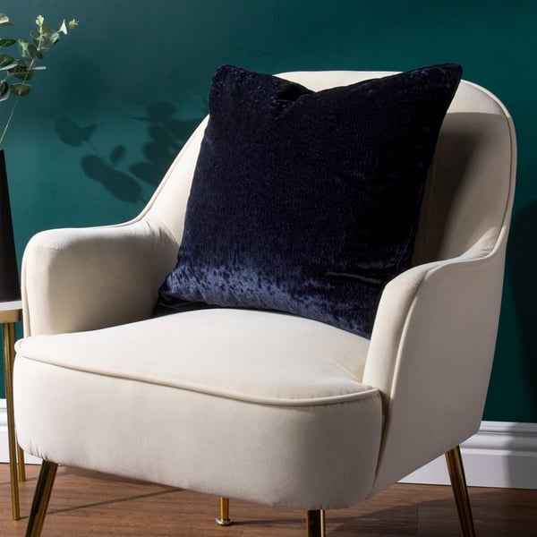 Paoletti Velvet Ripple Cushion Cover