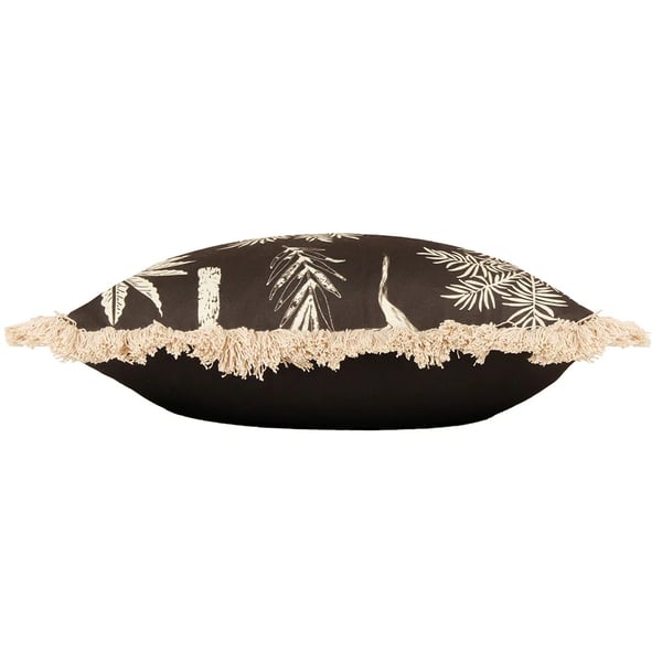 Paoletti Colonial Fringed Palm Tree Cushion Cover