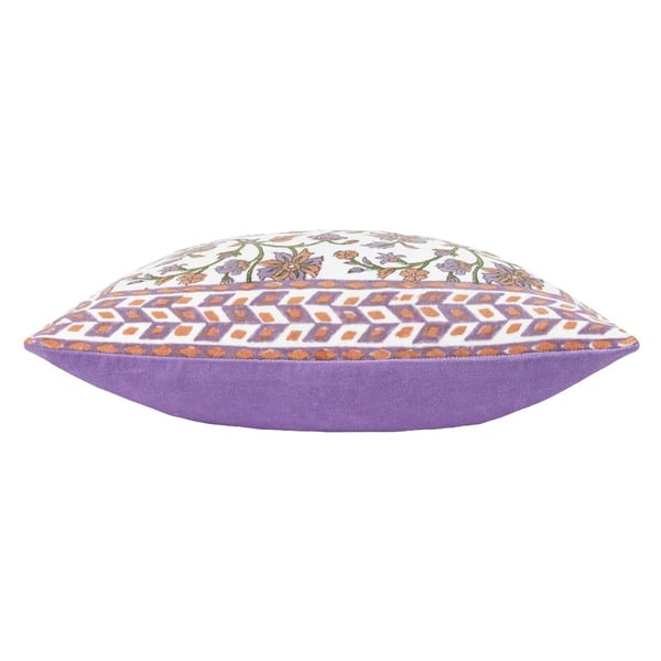 Paoletti Mentera Velvet Floral Cushion Cover