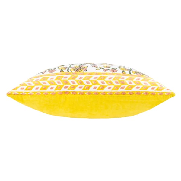 Paoletti Mentera Velvet Floral Cushion Cover