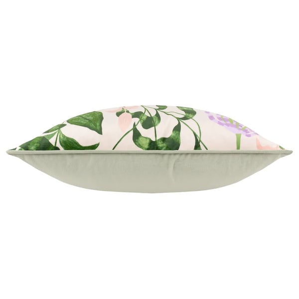Wylder Piped Velvet Passion Flower Cushion Cover