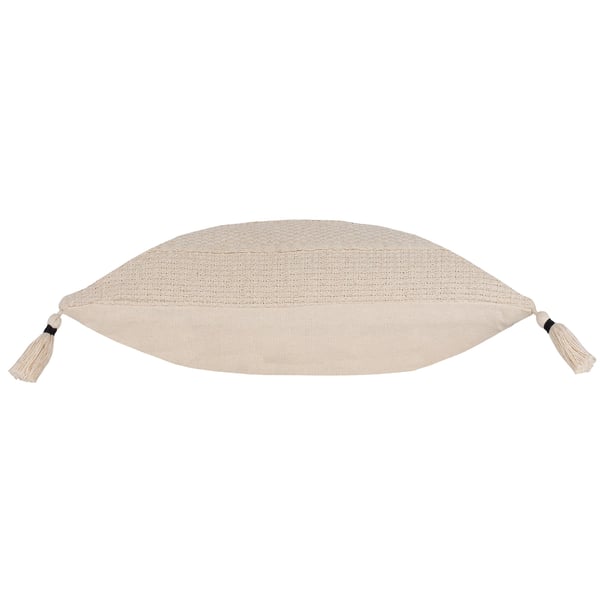 Yard Caliche Tassel Textured Cushion Cover