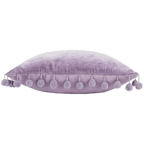 Furn Dora Pom Pom Velvet Rectangular Cushion Cover