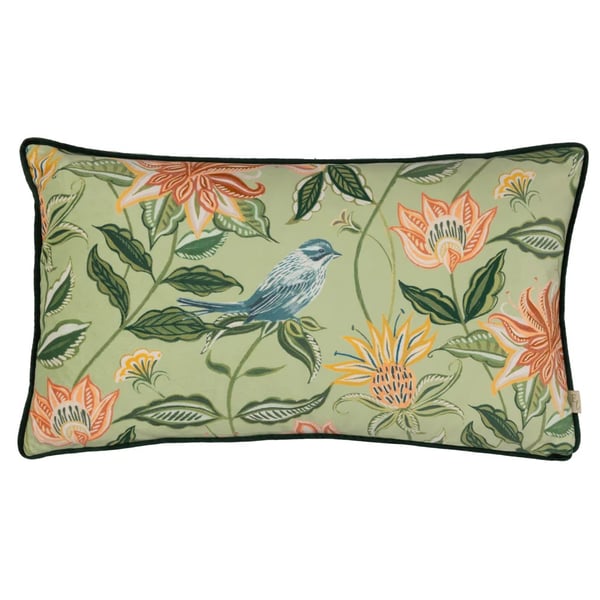 Evans Lichfield Chatsworth Aviary Velvet Piped Cushion Cover