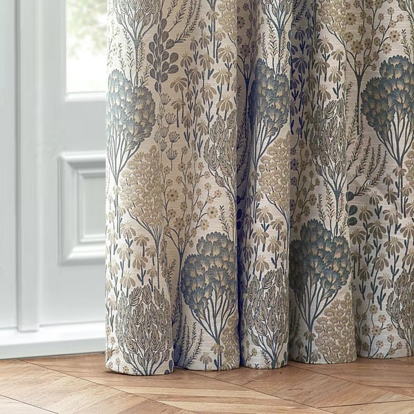Wylder Ophelia Jacquard Floral Pencil Pleat Curtains