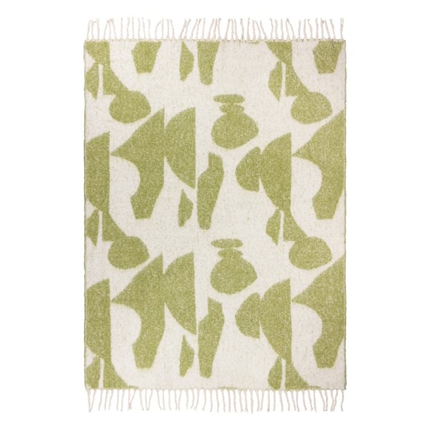 Hoem Meta Jacquard Tassel Throw