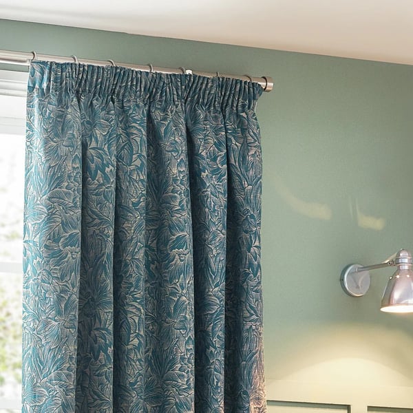 Wylder Nature Grantley Jacquard Pencil Pleat Curtains