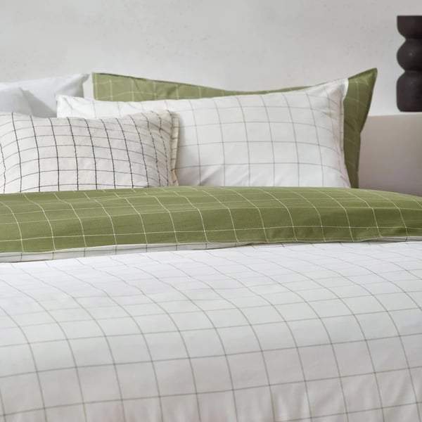 Yard Howarth Reversible Checked Duvet Cover Set