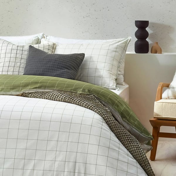 Yard Howarth Reversible Checked Duvet Cover Set