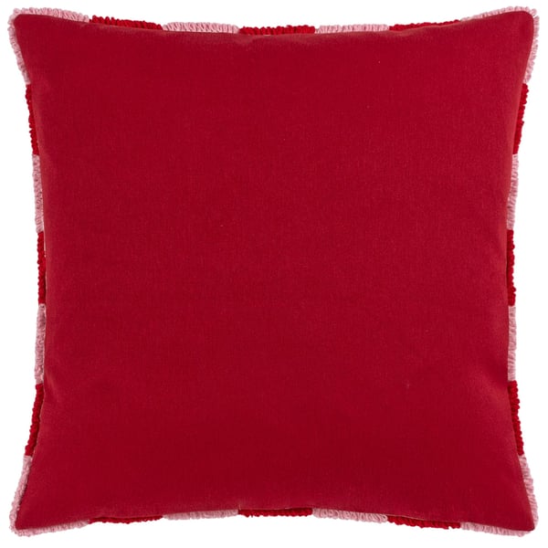 Yard Yarrow -ruudullinen tekokashmir-tyynynpäällinen
