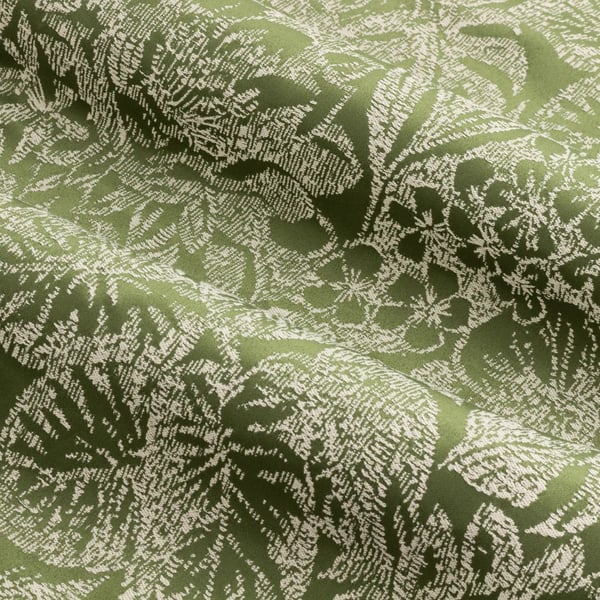Wylder Bali Jacquard Botanical Eyelet Curtains