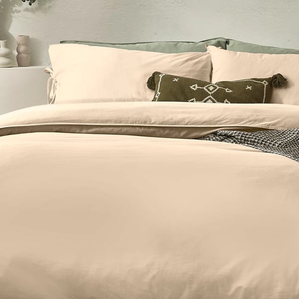 Yard Mallow Tie Detail Cotton Bow Duvet Cover Set