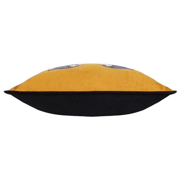 Furn Inked Wild Piped Velvet Cushion Cover