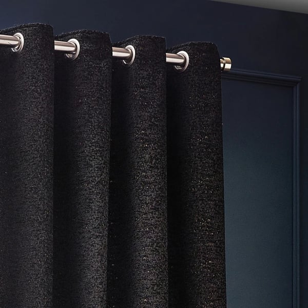 Paoletti New Galaxy Chenille Eyelet Curtains